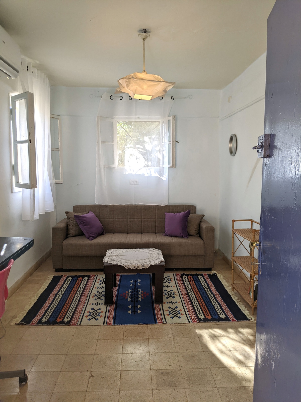 Arched Room bedroom with stone ceiling at A-Hatser